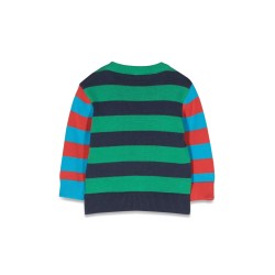 penguin stripes crew neck pullover