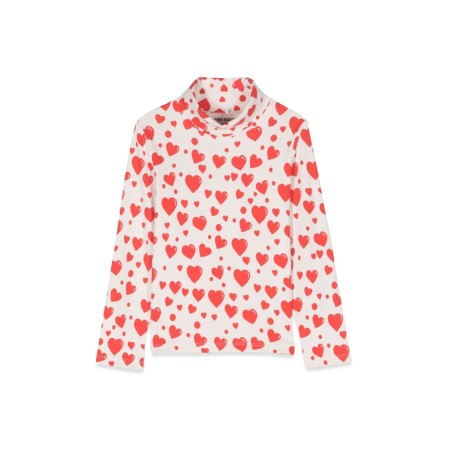 heart aop ls tee