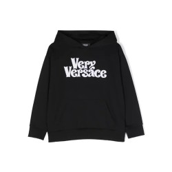 sweatshirt fleece very versace embroidery