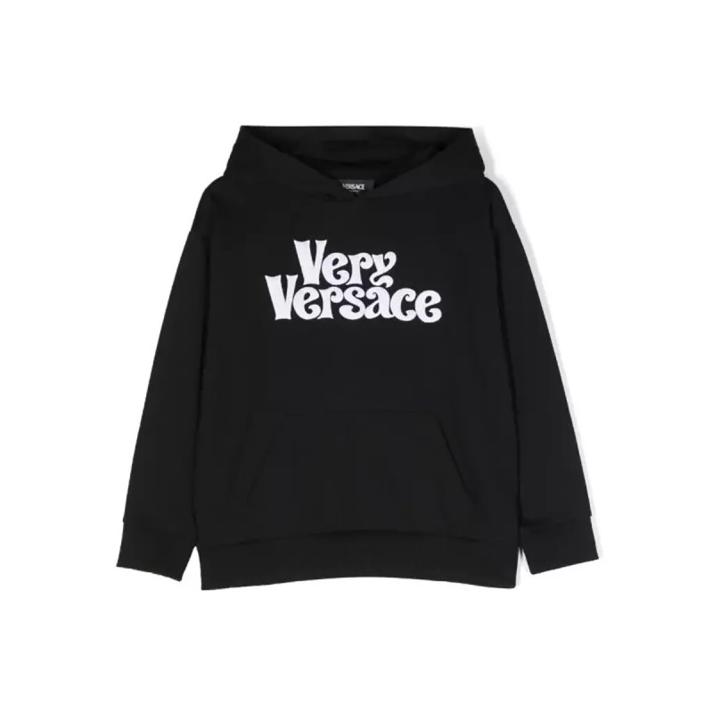 sweatshirt fleece very versace embroidery