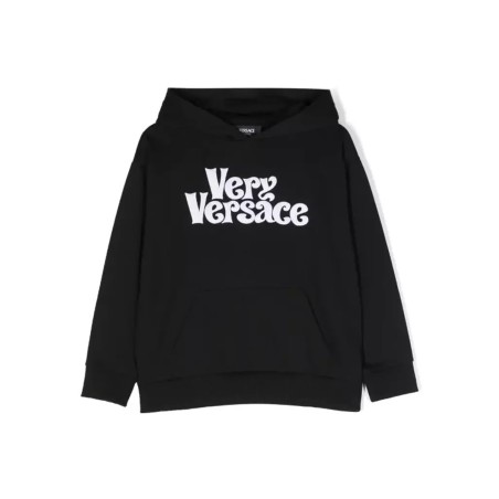 sweatshirt fleece very versace embroidery