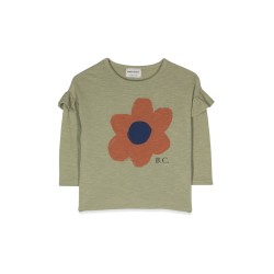 big flower ruffle t-shirt