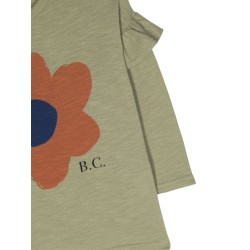 big flower ruffle t-shirt