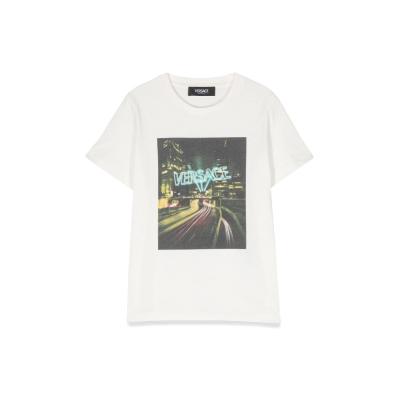 versace blinding lights print jersey t-shirt