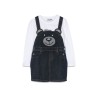 dungarees with t-shirt