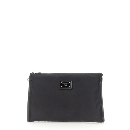 CLUTCH BAG WITH LOGO