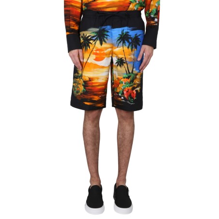 BERMUDA SHORTS WITH HAWAII PRINT