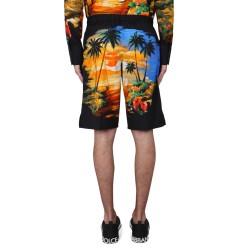 BERMUDA SHORTS WITH HAWAII PRINT