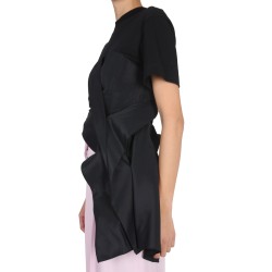 DRAPED HYBRID T-SHIRT