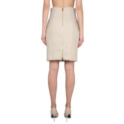 LINEN MIDI SKIRT
