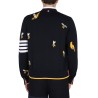 CARDIGAN WITH BIRDS AND BEES INLAYS