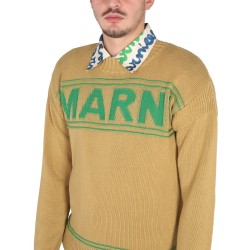 KNIT SWEATSHIRT WITH LOGO