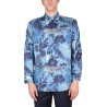 FOLIAGE AND ZEBRA PRINT SHIRT