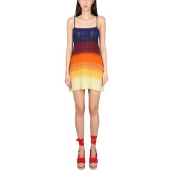 SHADED WOOL MINI DRESS