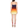 SHADED WOOL MINI DRESS