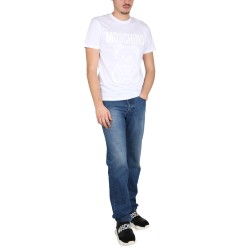 MOSCHINO TEDDY BEAR ORGANIC JERSEY T-SHIRT