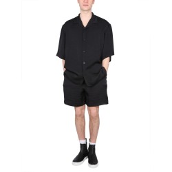 VISCOSE SATIN LOGO SHORTS