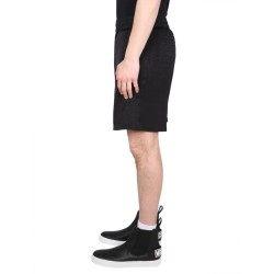 VISCOSE SATIN LOGO SHORTS