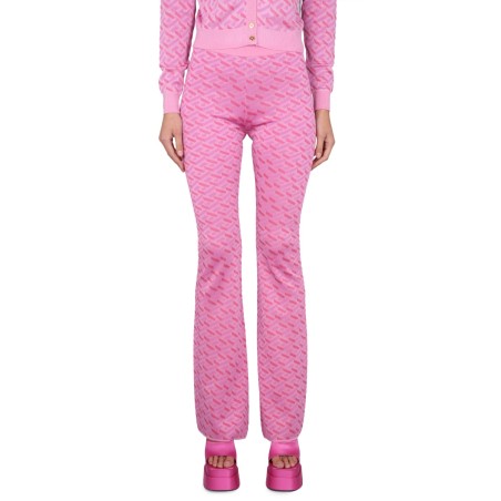 JACQUARD PANTS WITH GREEK PRINT