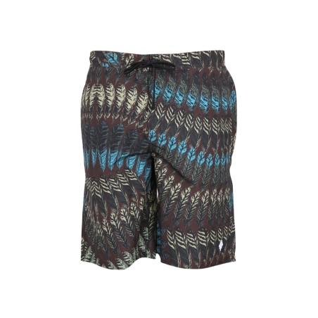 LOGO PRINT BOXER SWIMSUIT