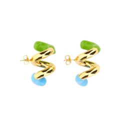 DOUBLE FUSILLO EARRING