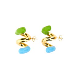 DOUBLE FUSILLO EARRING