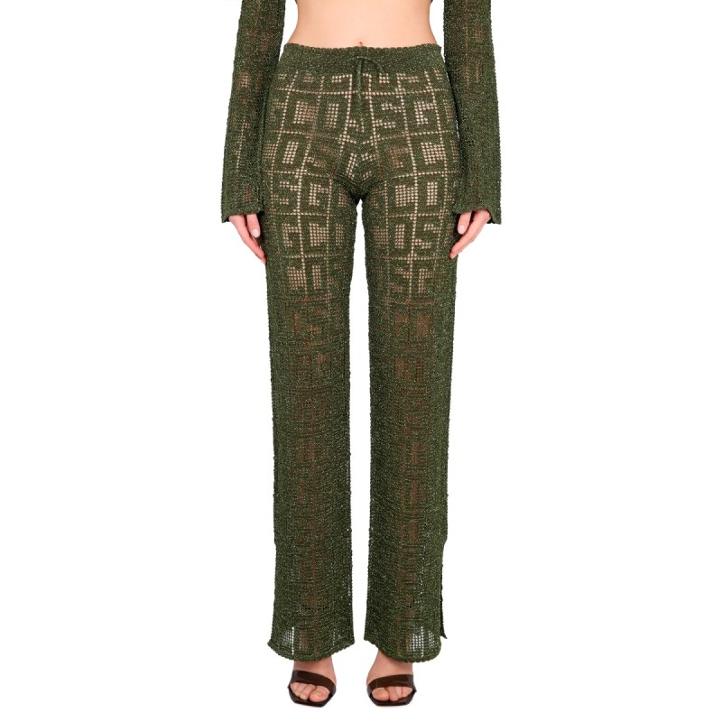 MONOGRAM MACRAME PANTS
