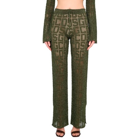MONOGRAM MACRAME PANTS