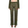 MONOGRAM MACRAME PANTS