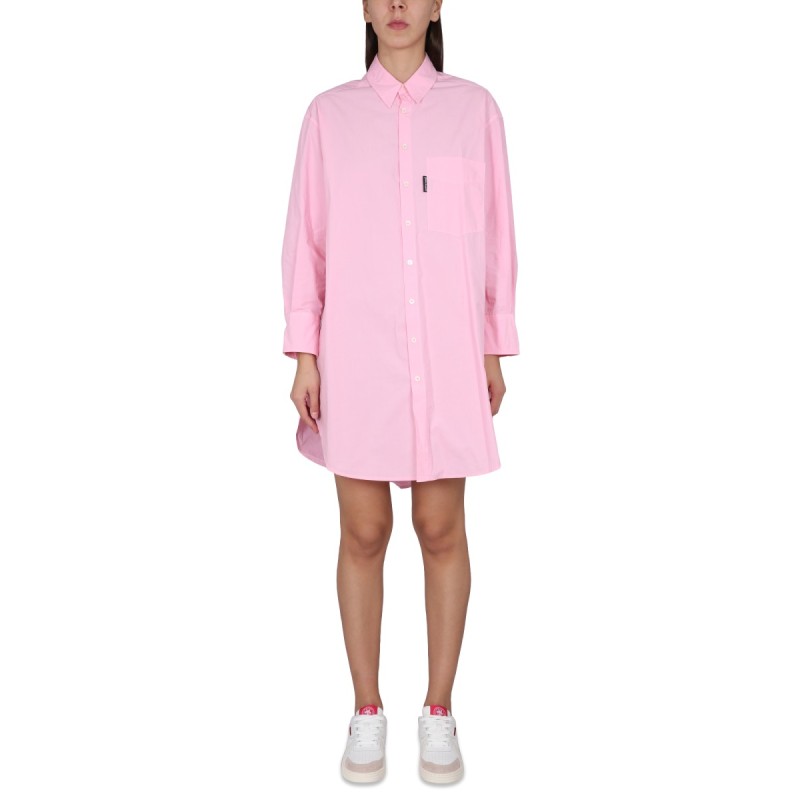 CHEMISIER DRESS WITH LOGO