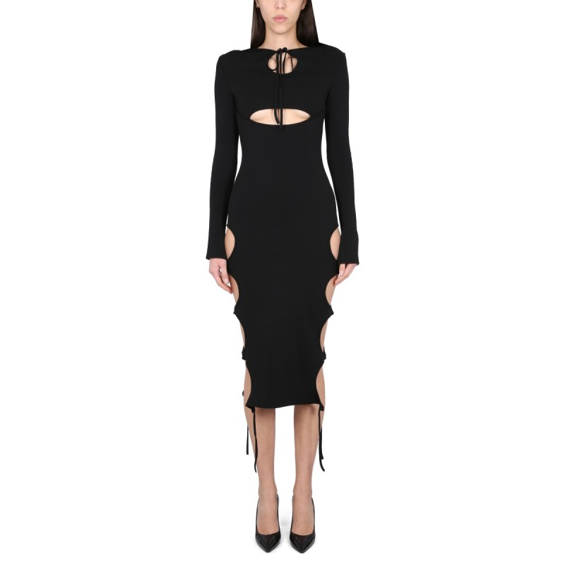 DRESS WITH CUT-OUT DETAILS