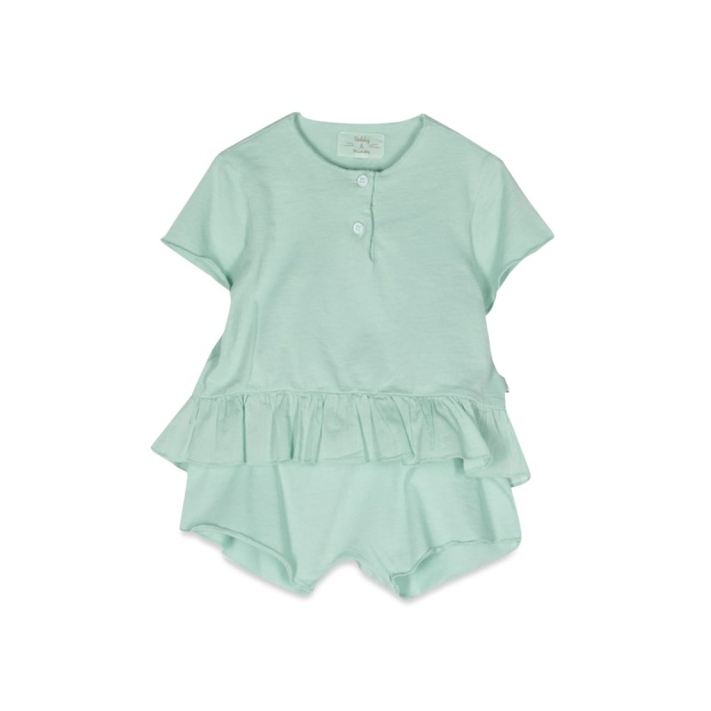 ruffled t-shirt and shorts set