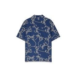 logo patterned short sleeve shirt