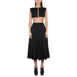 MIDI DRESS WITH CUT OUT DETAILS