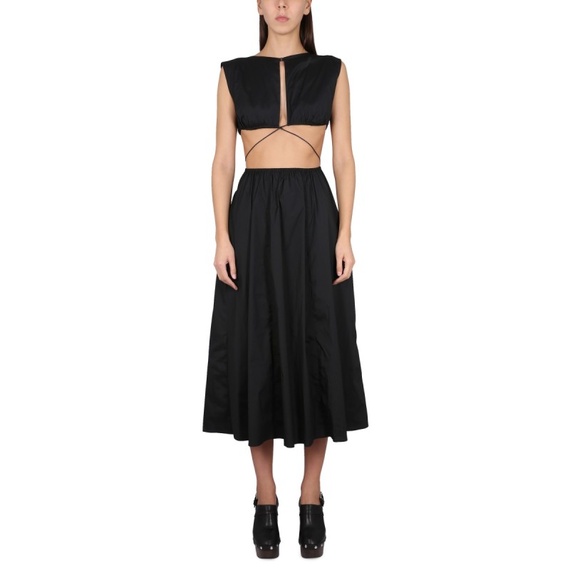 MIDI DRESS WITH CUT OUT DETAILS