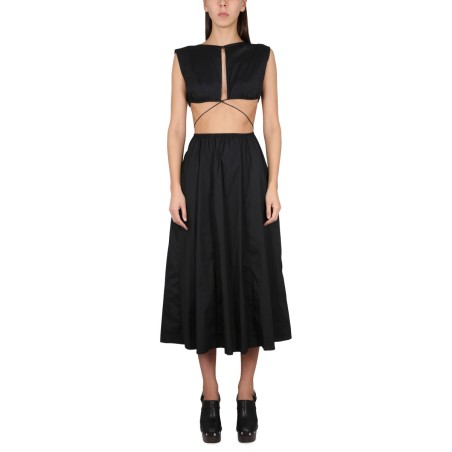 MIDI DRESS WITH CUT OUT DETAILS