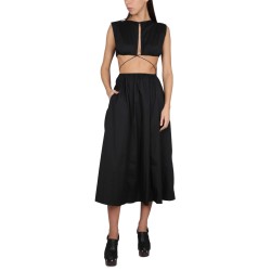 MIDI DRESS WITH CUT OUT DETAILS