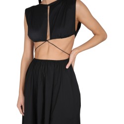 MIDI DRESS WITH CUT OUT DETAILS