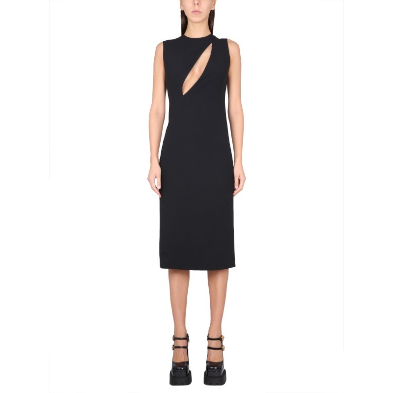 SLEEVELESS MIDI DRESS WITH CUTOUTS