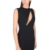 SLEEVELESS MIDI DRESS WITH CUTOUTS