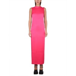 LONG DRESS WITH RING NECKLINE
