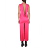 LONG DRESS WITH RING NECKLINE