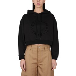 CROPPED SWEATSHIRT WITH LOGO