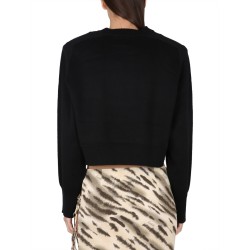 CROPPED SHIRT WITH LOGO
