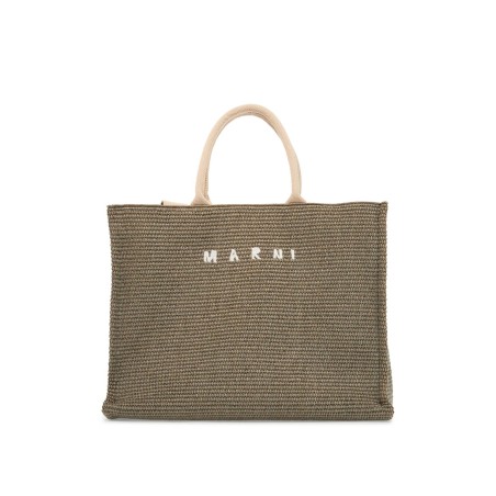 large raffia effect tote bag