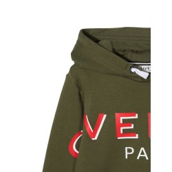 BRUSHED FLEECE SWEATER, GIVENCHY "SHADOW OVERSIZED" PRINTED LOGO.