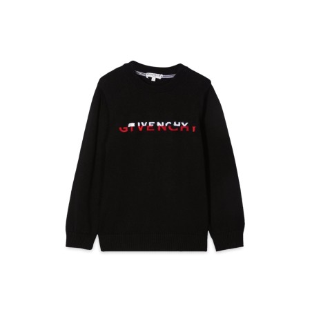 KNITTED JUMPER GIVENCHY "SLIPT" TUFFTING EMBROIDERY.