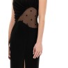 4G CREPE AND TULLE DRESS