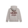 journey/ boy's zipped sweatshirt hoodie/ melange cotton stolen from golden print