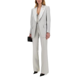 WIDE LEG TUXEDO TAILORED PANTS